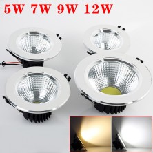 New arrival 5W/7W/9W/12W COB LED Ceiling Light High Brightness Cool White/Warm White Free Shipping